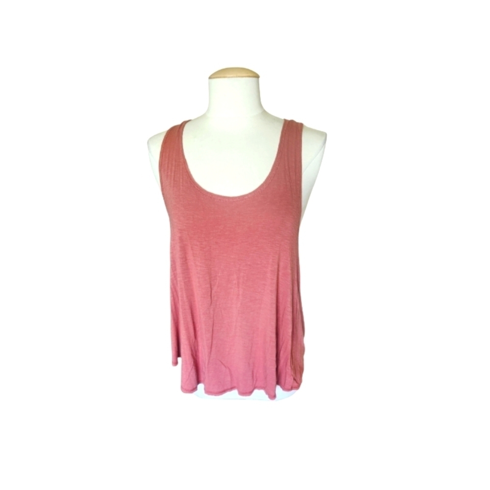Aerie Oversized Mauve Crocheted Racerback Tank